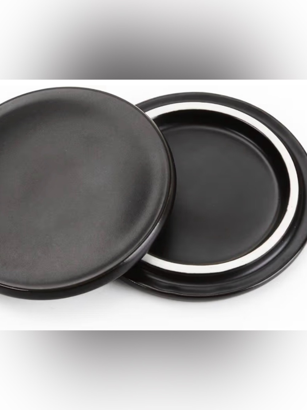 Black Ceramic Coffee Mug Lids, Mug Cover to Keep Warm